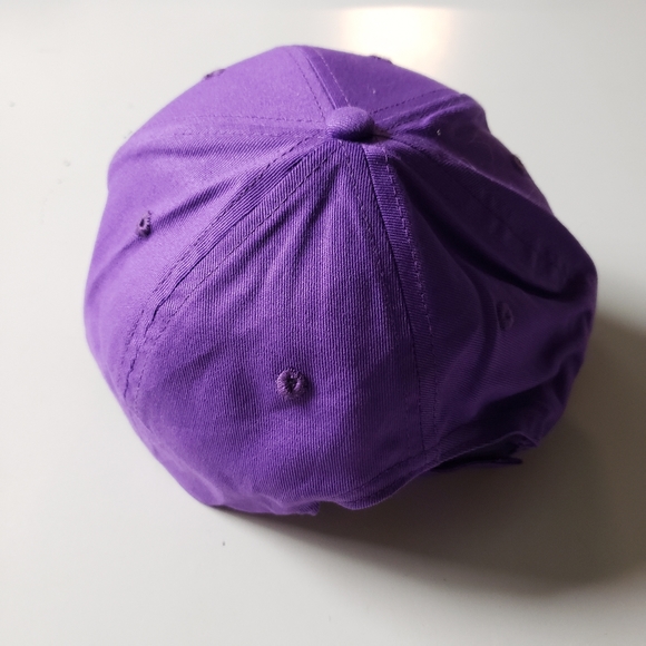 Big Accessories Purple Unstructured 6-panel Twill Hat - Picture 3 of 5